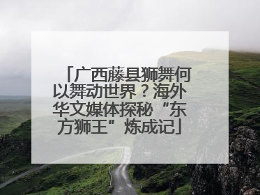 广西藤县狮舞何以舞动世界？海外华文媒体探秘“东方狮王”炼成记
