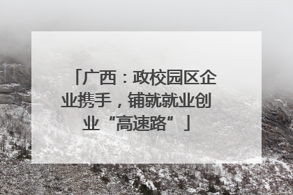 广西：政校园区企业携手，铺就就业创业“高速路”