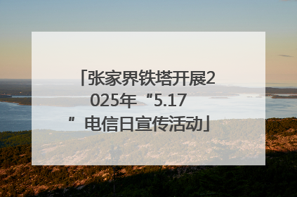 张家界铁塔开展2025年“5.17”电信日宣传活动