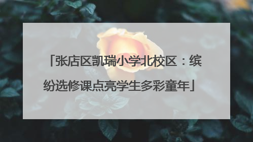 张店区凯瑞小学北校区：缤纷选修课点亮学生多彩童年