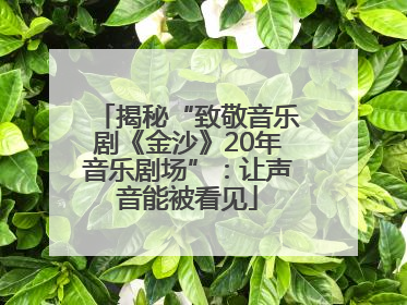 揭秘“致敬音乐剧《金沙》20年音乐剧场”：让声音能被看见