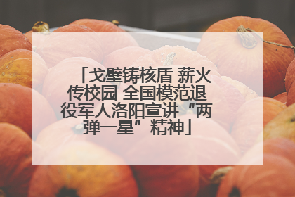 戈壁铸核盾 薪火传校园 全国模范退役军人洛阳宣讲“两弹一星”精神