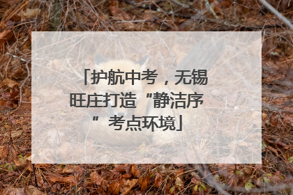 护航中考，无锡旺庄打造“静洁序”考点环境