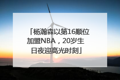 杨瀚森以第16顺位加盟NBA，20岁生日夜迎高光时刻