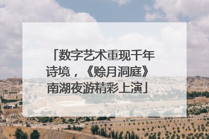 数字艺术重现千年诗境，《赊月洞庭》南湖夜游精彩上演