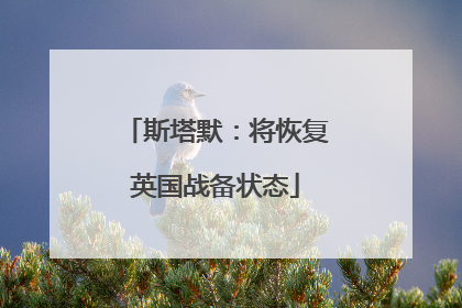 斯塔默：将恢复英国战备状态