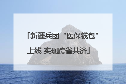 新疆兵团“医保钱包”上线 实现跨省共济