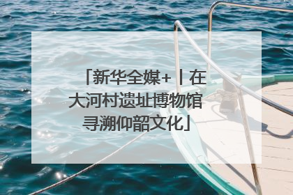 新华全媒+丨在大河村遗址博物馆寻溯仰韶文化