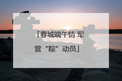 春城端午情 军营“粽”动员