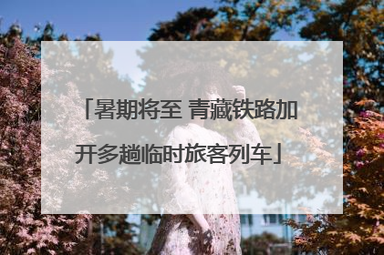 暑期将至 青藏铁路加开多趟临时旅客列车