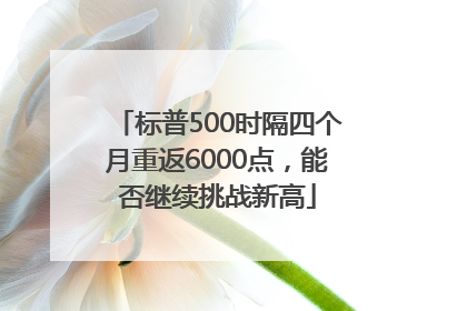 标普500时隔四个月重返6000点，能否继续挑战新高