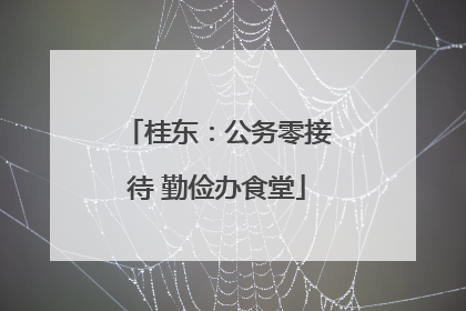 桂东：公务零接待 勤俭办食堂