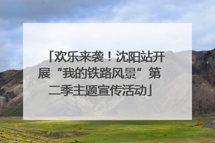 欢乐来袭！沈阳站开展“我的铁路风景”第二季主题宣传活动