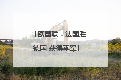 欧国联：法国胜德国 获得季军