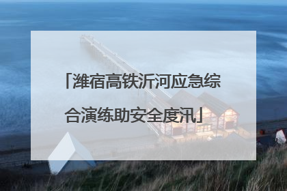 潍宿高铁沂河应急综合演练助安全度汛