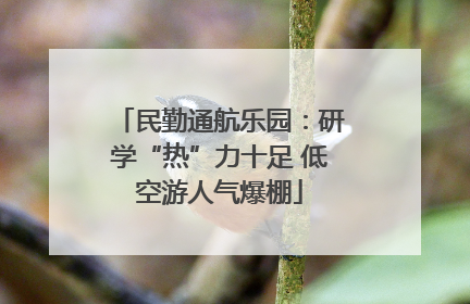民勤通航乐园：研学“热”力十足 低空游人气爆棚