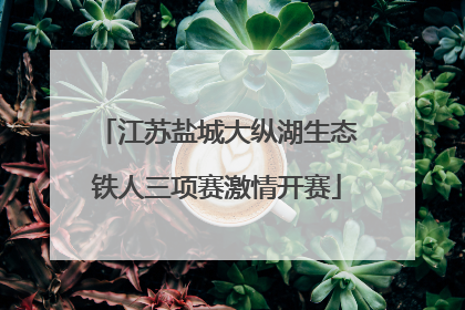江苏盐城大纵湖生态铁人三项赛激情开赛