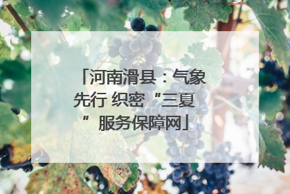 河南滑县：气象先行 织密“三夏”服务保障网