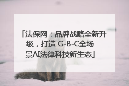 法保网：品牌战略全新升级，打造 G-B-C全场景AI法律科技新生态