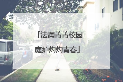 法润菁菁校园 庭护灼灼青春