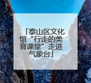 泰山区文化馆“行走的美育课堂”走进气象台