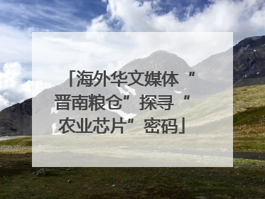 海外华文媒体“晋南粮仓”探寻“农业芯片”密码