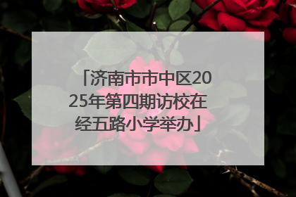 济南市市中区2025年第四期访校在经五路小学举办