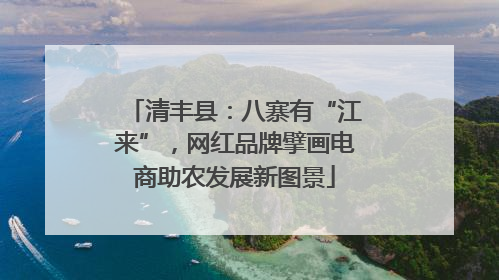 清丰县：八寨有“江来”，网红品牌擘画电商助农发展新图景
