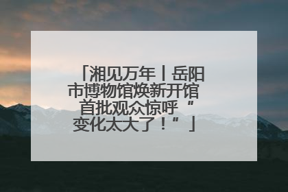 湘见万年丨岳阳市博物馆焕新开馆 首批观众惊呼“变化太大了！”