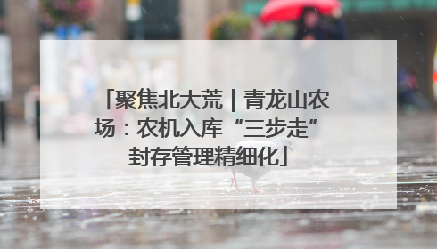 聚焦北大荒｜青龙山农场：农机入库“三步走” 封存管理精细化