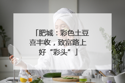 肥城：彩色土豆喜丰收，致富路上好“彩头”