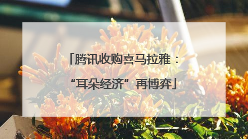 腾讯收购喜马拉雅：“耳朵经济”再博弈