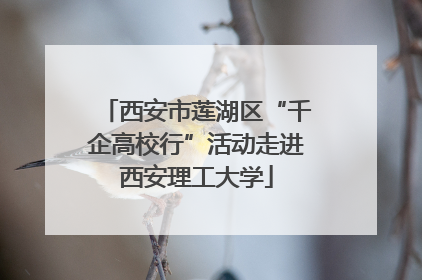 西安市莲湖区“千企高校行”活动走进西安理工大学