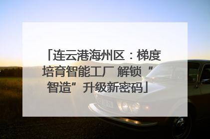 连云港海州区：梯度培育智能工厂 解锁“智造”升级新密码