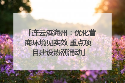 连云港海州：优化营商环境见实效 重点项目建设热潮涌动