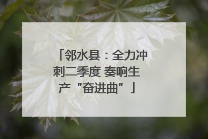 邻水县：全力冲刺二季度 奏响生产“奋进曲”
