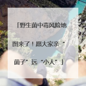 野生菌中毒风险地图来了！愿大家亲“菌子”远“小人”
