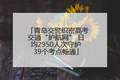 青岛交警织密高考交通“护航网” 日均2950人次守护39个考点畅通