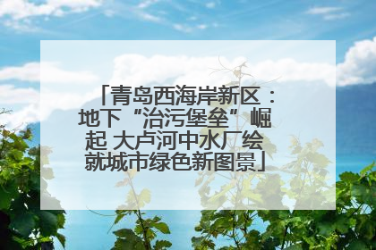 青岛西海岸新区：地下“治污堡垒”崛起 大卢河中水厂绘就城市绿色新图景