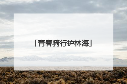 青春骑行护林海