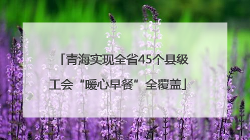 青海实现全省45个县级工会“暖心早餐”全覆盖