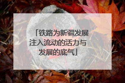 铁路为新疆发展注入流动的活力与发展的底气