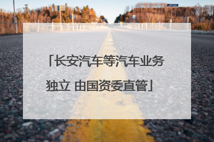 长安汽车等汽车业务独立 由国资委直管