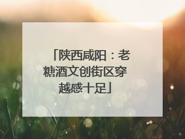 陕西咸阳：老糖酒文创街区穿越感十足