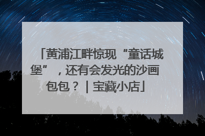 黄浦江畔惊现“童话城堡”，还有会发光的沙画包包？｜宝藏小店