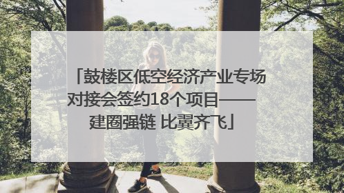 鼓楼区低空经济产业专场对接会签约18个项目——建圈强链 比翼齐飞