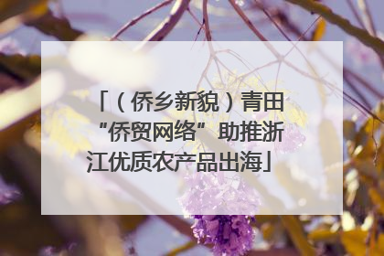 （侨乡新貌）青田“侨贸网络”助推浙江优质农产品出海