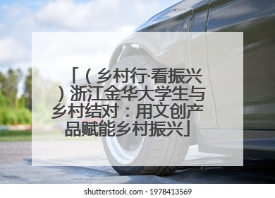 （乡村行·看振兴）浙江金华大学生与乡村结对：用文创产品赋能乡村振兴