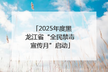 2025年度黑龙江省“全民禁毒宣传月”启动