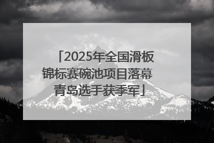 2025年全国滑板锦标赛碗池项目落幕 青岛选手获季军